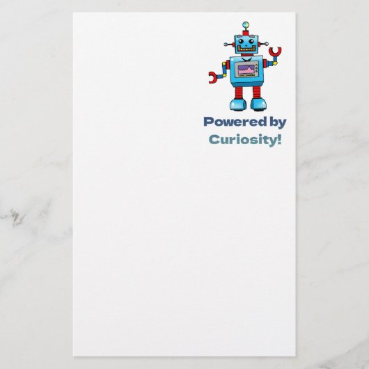 Papeterie science pour les enfants - robot (Devant)