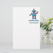 Papeterie science pour les enfants - robot (Debout devant)
