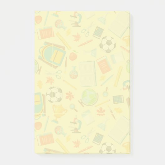 Papeterie scolaire Post-it Notes à motif (Devant)