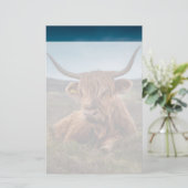 Papeterie Scottish Highland Cow Longhorn Bull Rancher (Debout devant)
