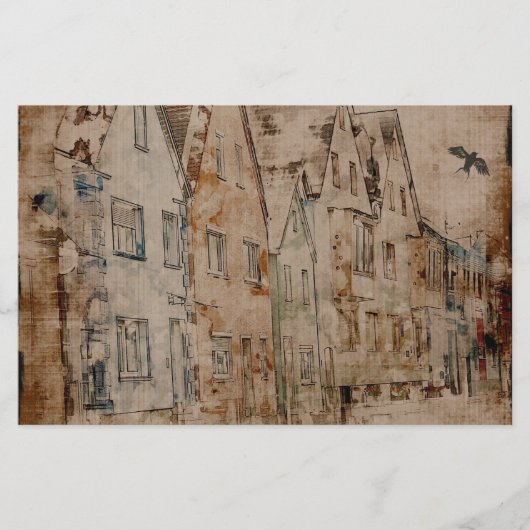 Papeterie Scrapbook vintage Art Journal Peinture Sepia (Devant)