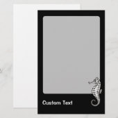 Papeterie Seahorse White (Devant / Derrière)