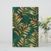 Papeterie Seamless pattern with golden ferns (Debout devant)
