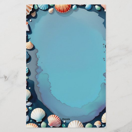 Papeterie Seaside Shells (Dos)