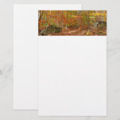 Papeterie Sentier de l'automne de la lumière du soleil au pa (Devant / Derrière)