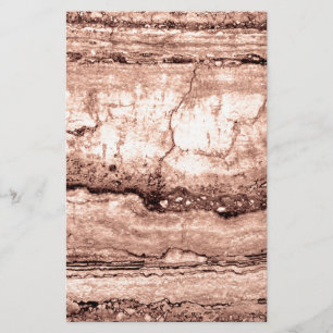 Papeterie Sépia beige brun moderne brûlé granit orange