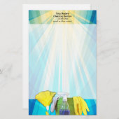 Papeterie Service de nettoyage personnalisé des rayons dynam (Devant / Derrière)