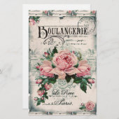 Papeterie shabby chic, découpage, victorien, français chic, (Devant / Derrière)