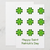 Papeterie Shamrock de la Saint-Patrick (Devant / Derrière)
