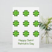 Papeterie Shamrock de la Saint-Patrick (Debout devant)