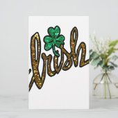 Papeterie shamrock irlandais (Debout devant)