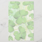 Papeterie Shamrock vert St Patrick iPhone 5 Coque-Mate (Dos)