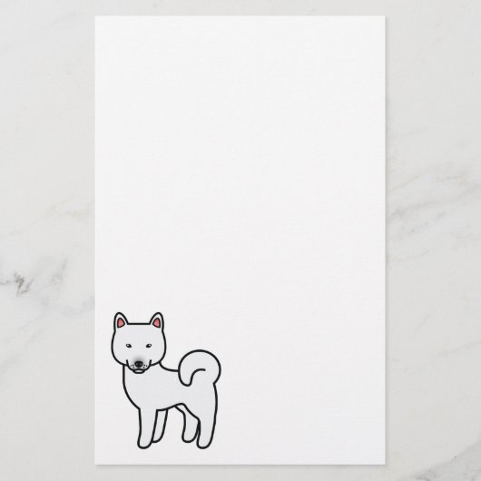 Papeterie Shiba Inu Blanc (Devant)
