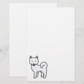 Papeterie Shiba Inu Blanc (Devant / Derrière)