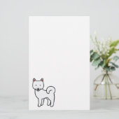 Papeterie Shiba Inu Blanc (Debout devant)