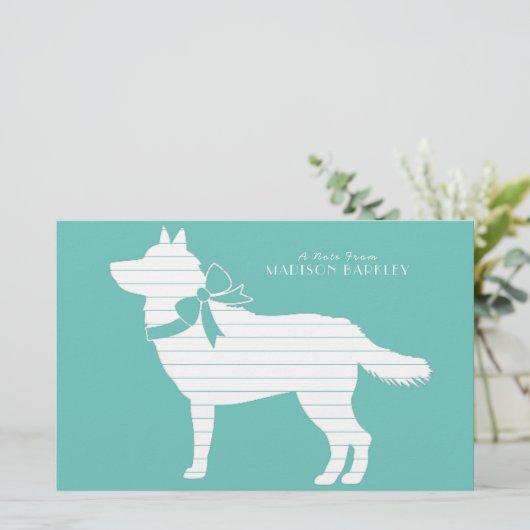 Papeterie Sibérie Husky Chien Chien Chien Chiot Malamut (Debout devant)