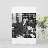 Papeterie Sigmund Freud Dans Son Bureau & Citation de Chat D (Debout devant)