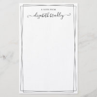 Signature Monogramme de fille Script une note de