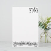 Papeterie Signe customisé de main d'amour (Debout devant)