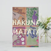 Papeterie Signe Hakuna Matata - Impression (Debout devant)