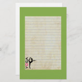 Papeterie Silhouette à pose sur Green Background (Devant / Derrière)