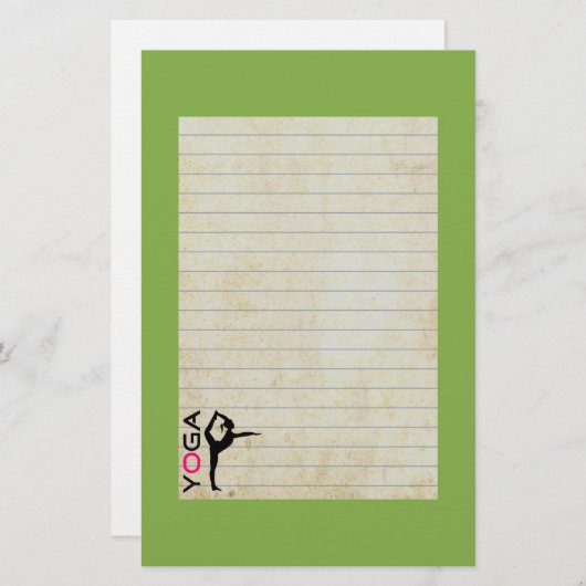 Papeterie Silhouette à pose sur Green Background (Devant / Derrière)