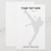 Papeterie silhouette de football (Devant / Derrière)