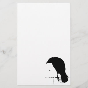 Papeterie Silhouette de Raven - Goth vintage Ravens et
