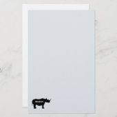 Papeterie Silhouette Rhinoceros (Devant / Derrière)