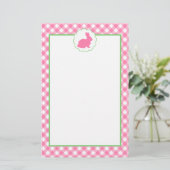 Papeterie Silhouette rose de lapin (Debout devant)