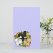 Papeterie Silkies du jardin de fleurs (Debout devant)