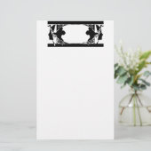 Papeterie Silouette Dames Art Nouveau (Debout devant)