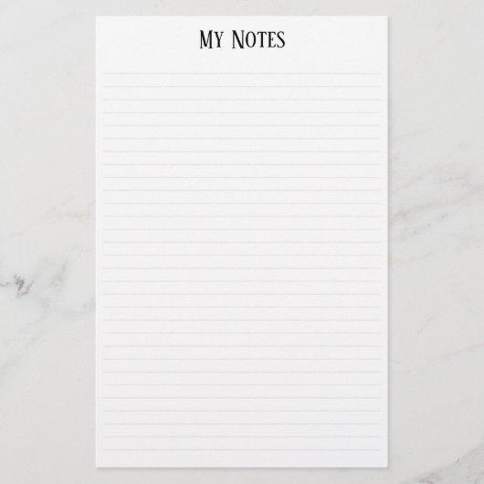 Papeterie Simple Clean Minimalist Dotted Lines personnalise (Devant)