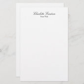 Papeterie Simple, créatif, design unique, blanc (Devant / Derrière)