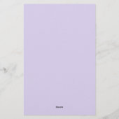 Papeterie Simple Élégance Monogramme Ligné Violet (Dos)