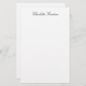 Papeterie Simple élégant créatif moderne unique blanc (Devant / Derrière)