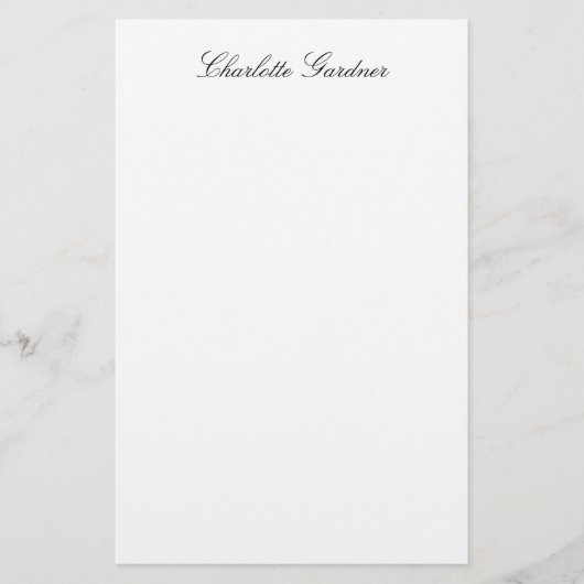 Papeterie Simple élégant créatif moderne unique blanc (Devant)