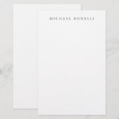 Papeterie Simple Élégant Moderne  (Devant / Derrière)