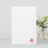 Papeterie Simple Je t'aime - coeur rose (Debout devant)
