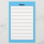 Papeterie simple Linke Blue Boarder (Devant)