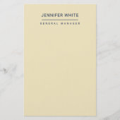 Papeterie Simple minimaliste élégant moderne (Devant)