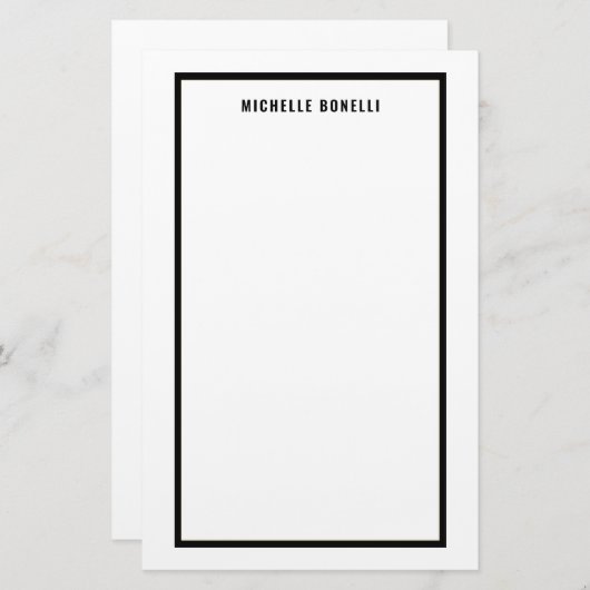 Papeterie Simple minimaliste professionnel (Devant / Derrière)