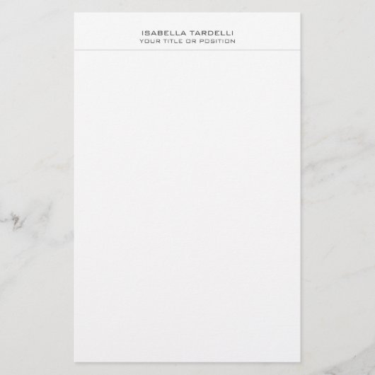 Papeterie Simple minimaliste simple moderne professionnel (Devant)