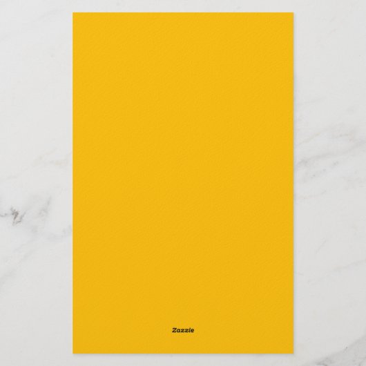 Papeterie Simple Modern Plain Professional Amber Yellow (Dos)