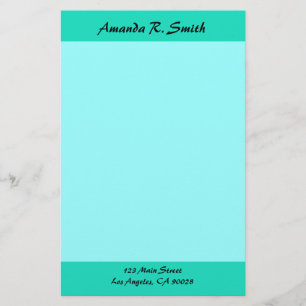 Papeterie Simple turquoise