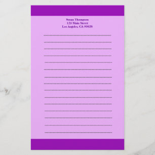 Papeterie Simple violet
