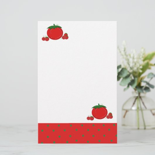 Papeterie Simplement tomates rouges (Debout devant)