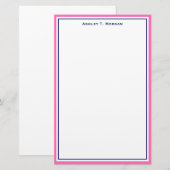 Papeterie Simplicité do-it-yourself cadre & BG, Bleu rose ch (Devant / Derrière)