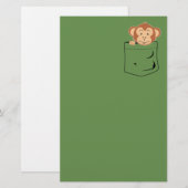 Papeterie Singe dans la poche (Devant / Derrière)