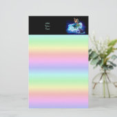 Papeterie Sirène avec dauphin (Debout devant)